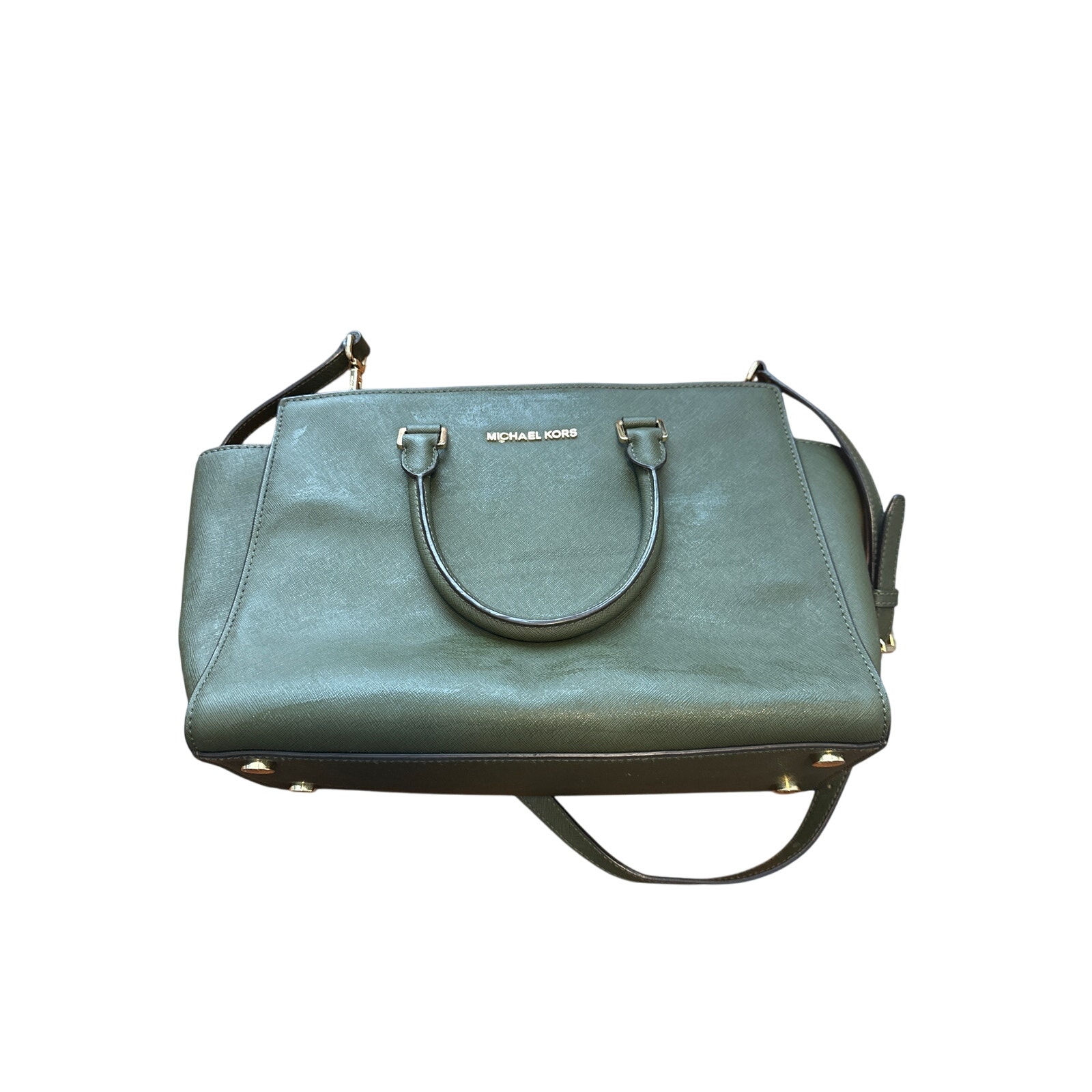 Medium Michael Kors Green Selma Bag