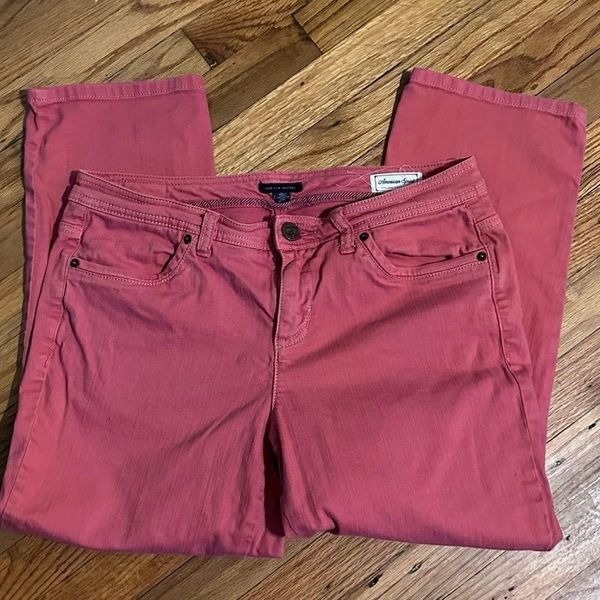 Tommy Hilfiger Mid Rise Skinny Pink Jeans