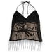 Y2K Charlotte Russe Beaded Halter Top