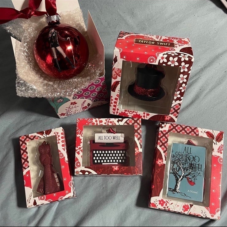 Taylor Swift Red ornaments bundle