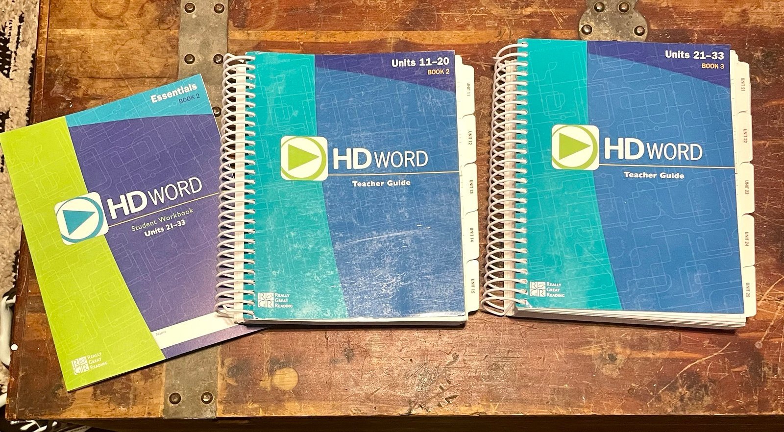 REALLY GREAT READING HD WORD BOOK TEACHER GUIDE - 2 &3 UNITS 11-33