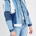 Free People Colorblock Jean Jacket