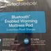 Serta Perfect Sleeper Bluetooth Enabled Warming Mattress Pad Queen Size NEW!