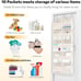 Over the Door Organizer 5 Tiers Extra Large Beige