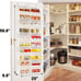 Over the Door Organizer 5 Tiers Extra Large Beige