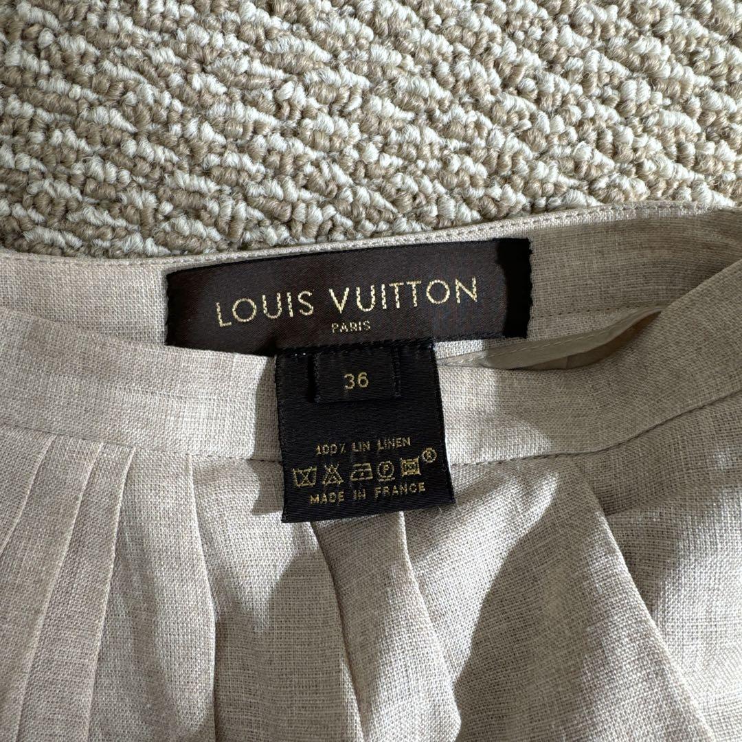 大切な LOUIS VUITTON Linen Tight Skirt Size 36 スカート