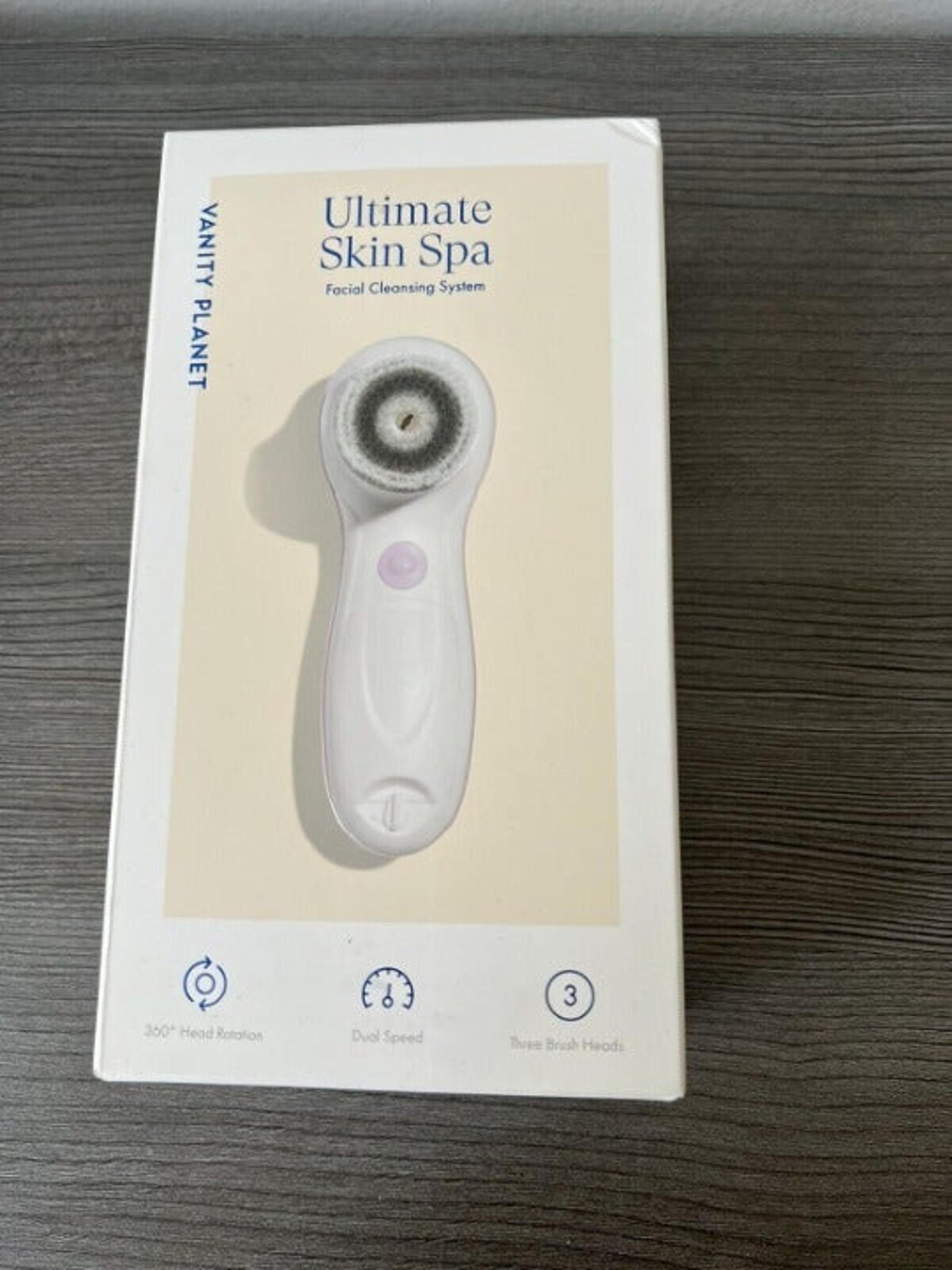 Vanity Planet Ultimate Skin Spa Facial Cleansing Dual Speed Spin Brush Purple