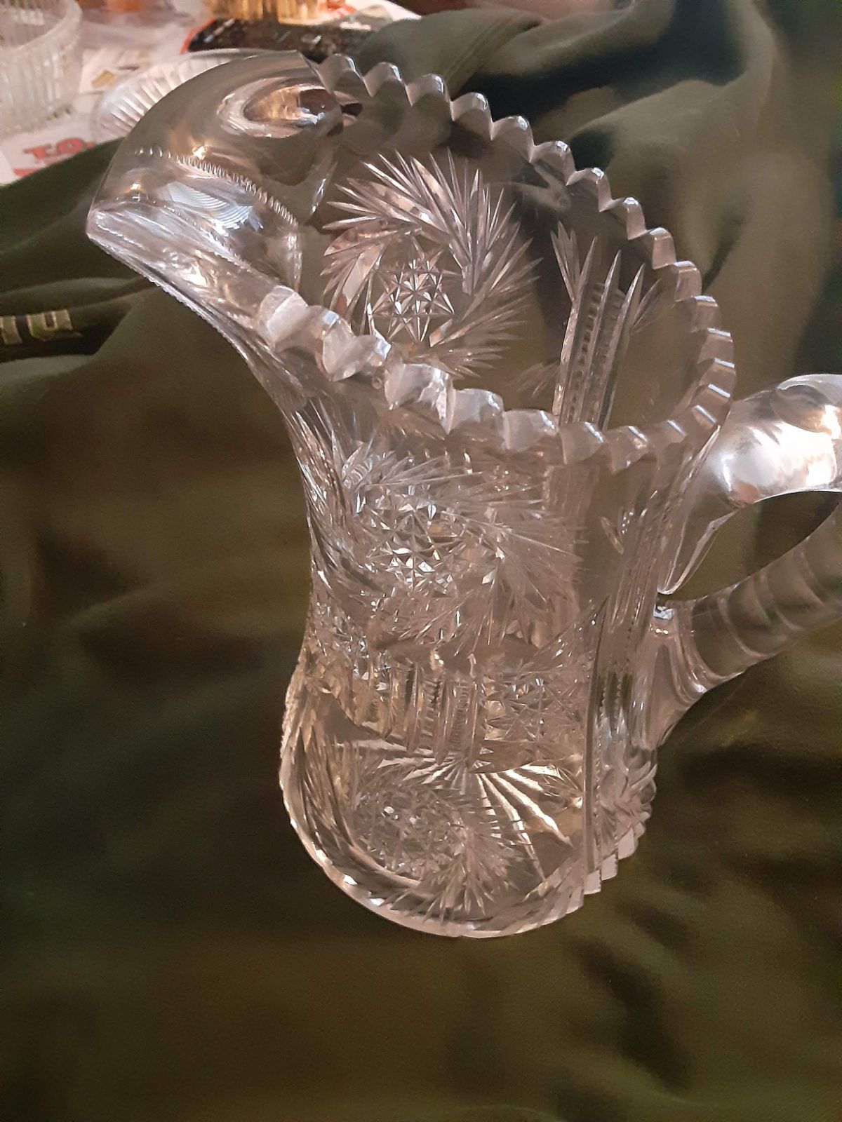 Vintage lead crystal pitcher