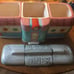 Vintage DINER three piece cookie jar, 8