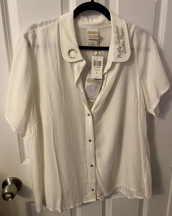 Sailor Moon Sailor Guardians Girls Button-Up 2XL