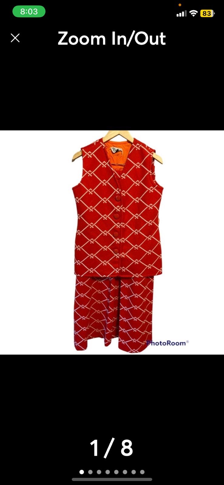 Ms. Today Womens Vintage Skirt Vest Set