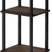 3 Tier Simple Nightstand Side Table Bedside 3 Shelf Storage Display Espresso