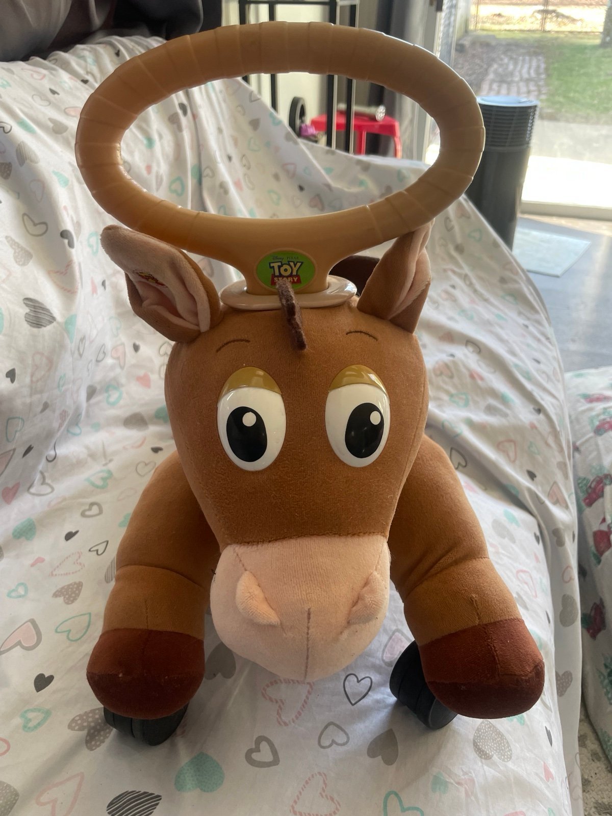 vintage Disney Toy Story Roll N Go Bullseye Horse Ride On Plush