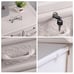 5 Layers Storage Cabinets 6 Drawer Moveable Cabinet Storage Organizer White