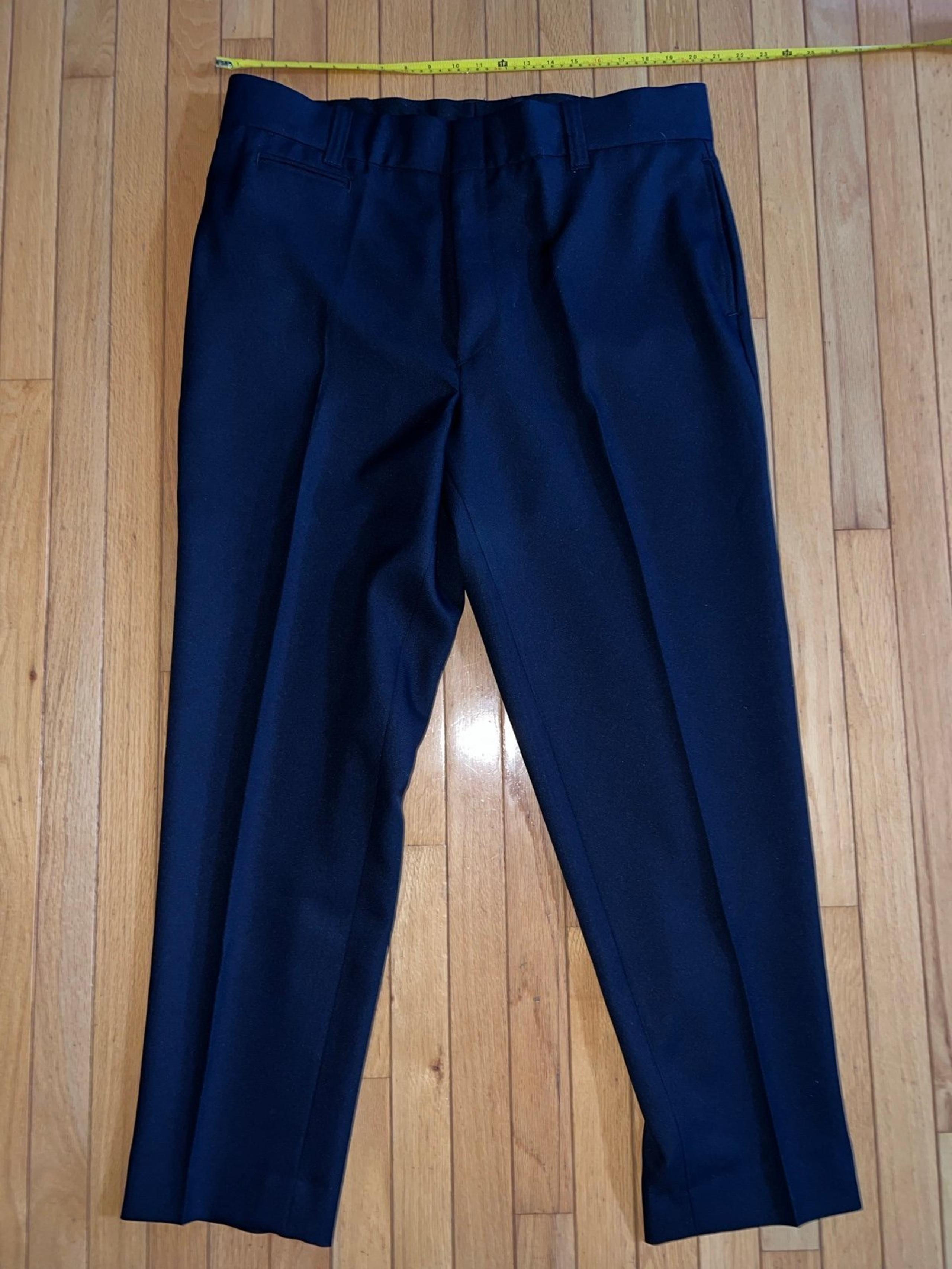 new men’s uniform pants size 42R dark navy blue