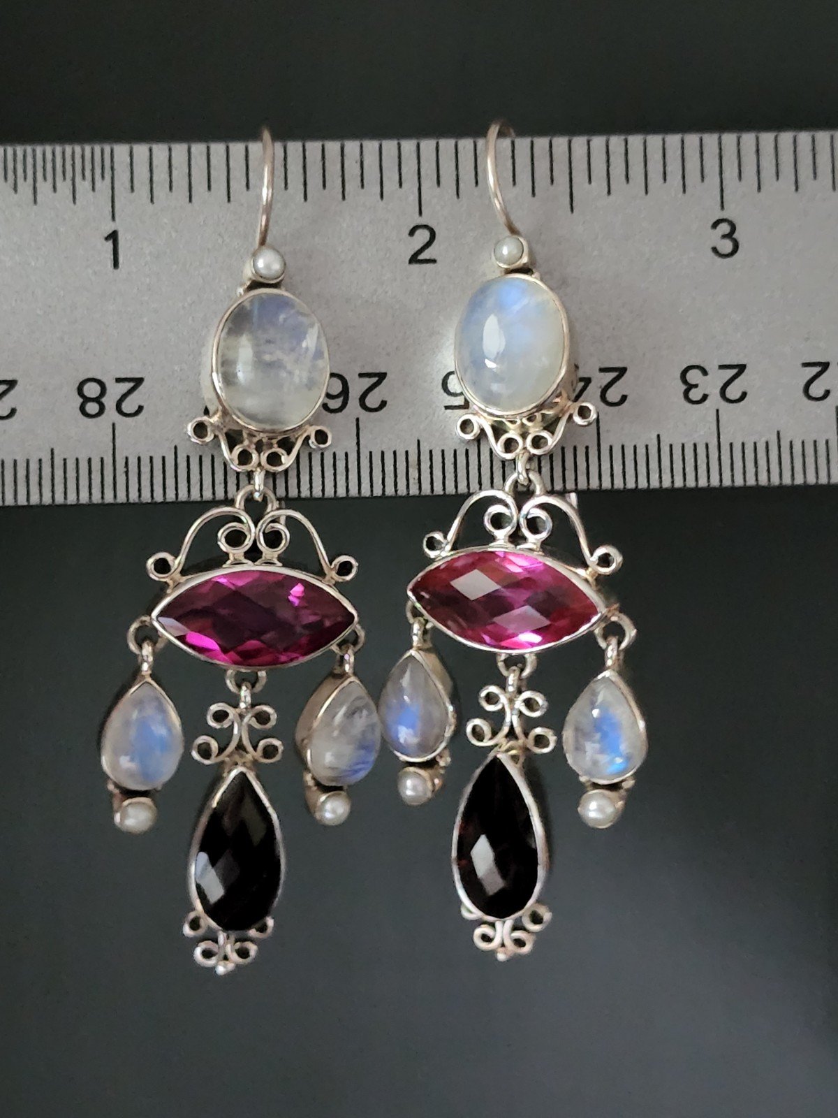 Nicky Butler LIMITED EDITION RAJ COLLECTION 925 Sterling Silver NB Earrings