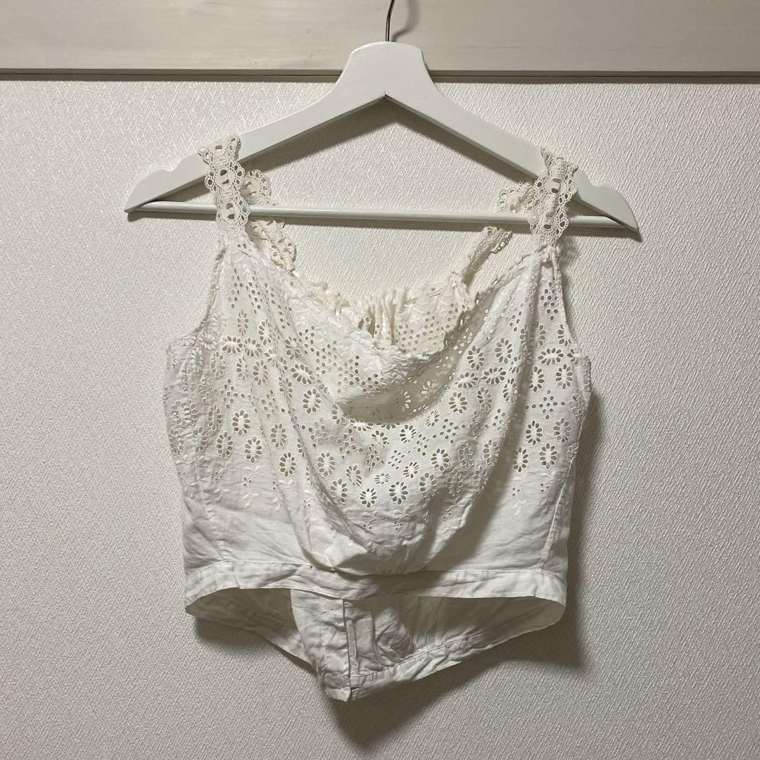【Final Price】hookedvintage cotton lace camisole