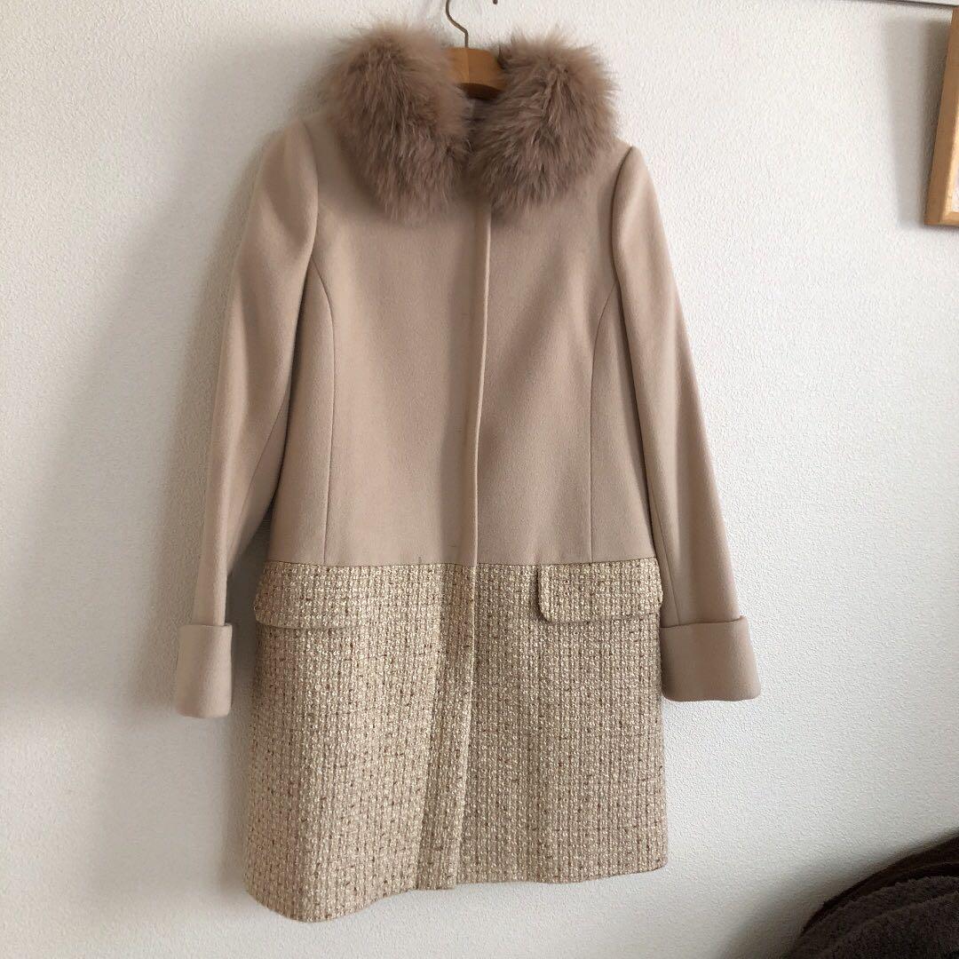Unworn☆ Apuweiser-riche Popular Long Coat in Milk Tea