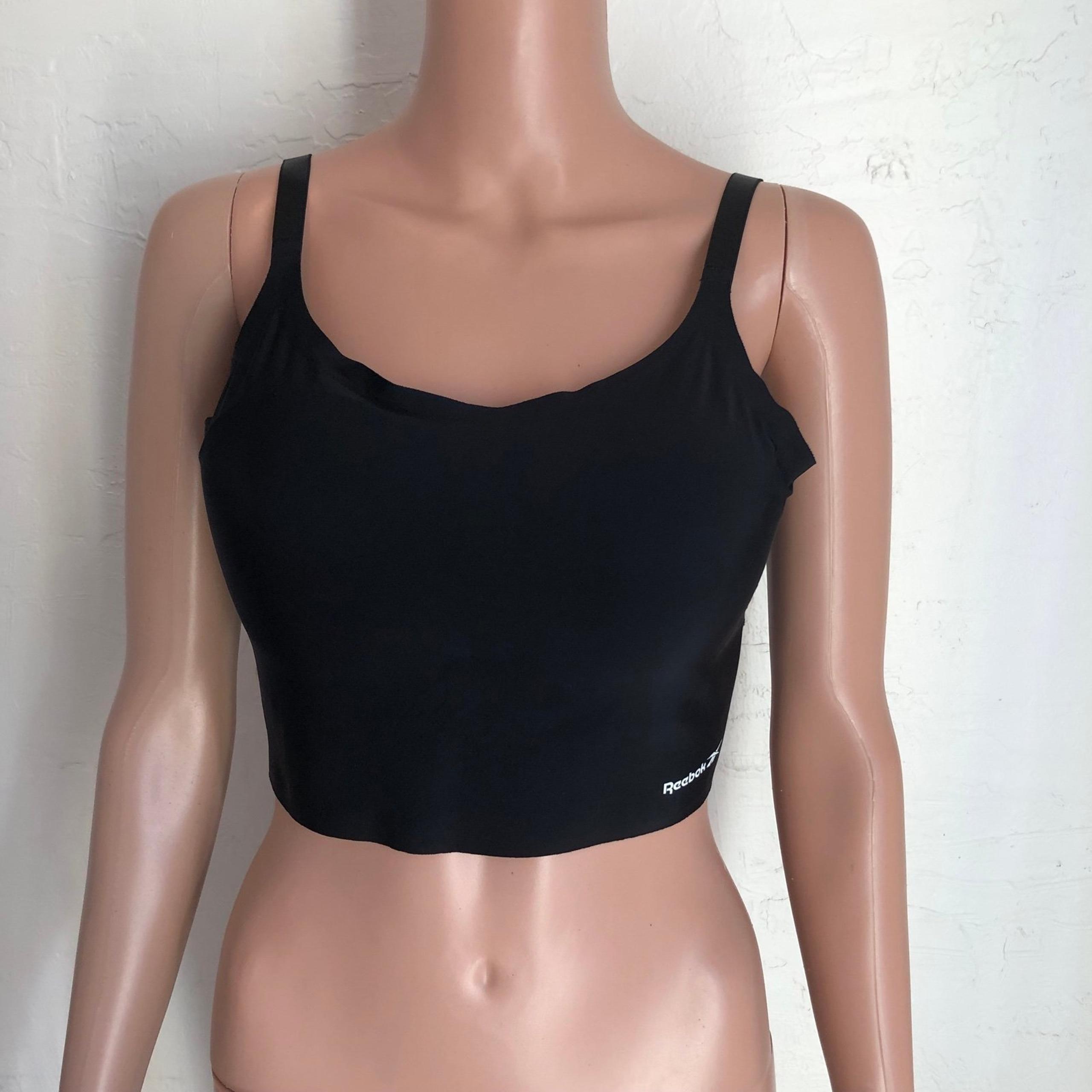 Reebok Black Seamless Intimate Sports Bralette Women’s Size XL Adjustable Straps