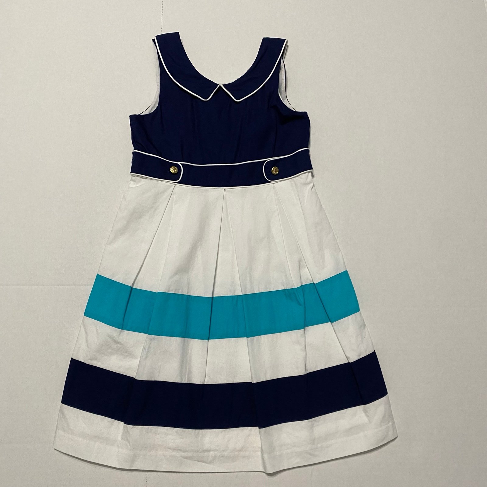 Janie and Jack Vintage 2014 Coastal Cruise Nautical Dress - size 5 - VGUC