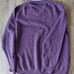 Vintage Boden Lambswool V-Neck neck purple sweater pullover Large flaws