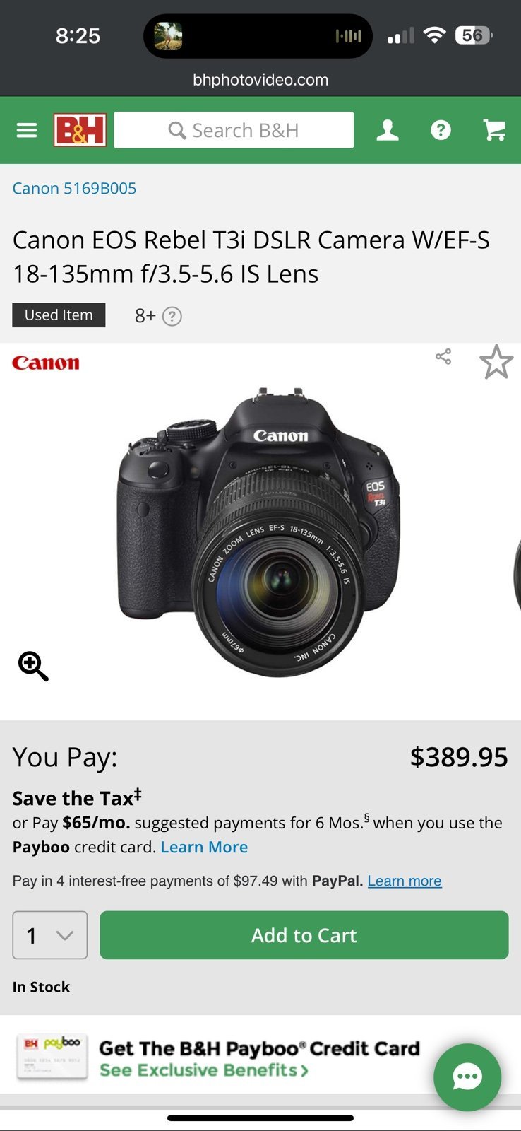 Canon eos rebel t3i digital camera bundle