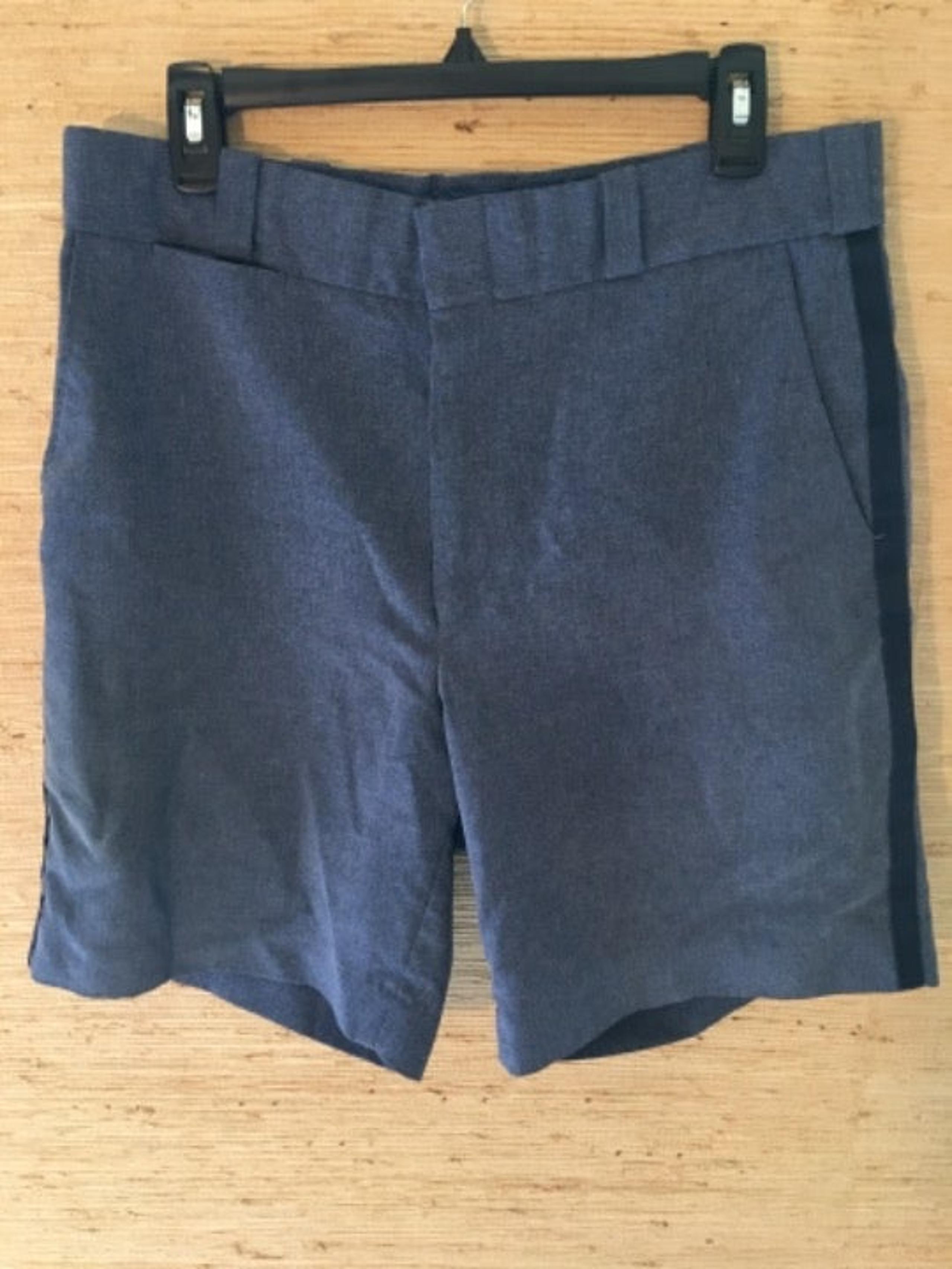 Unisex Flying Cross by Fechheimer Blue w/Strip Postal Uniform Shorts Size 35Reg