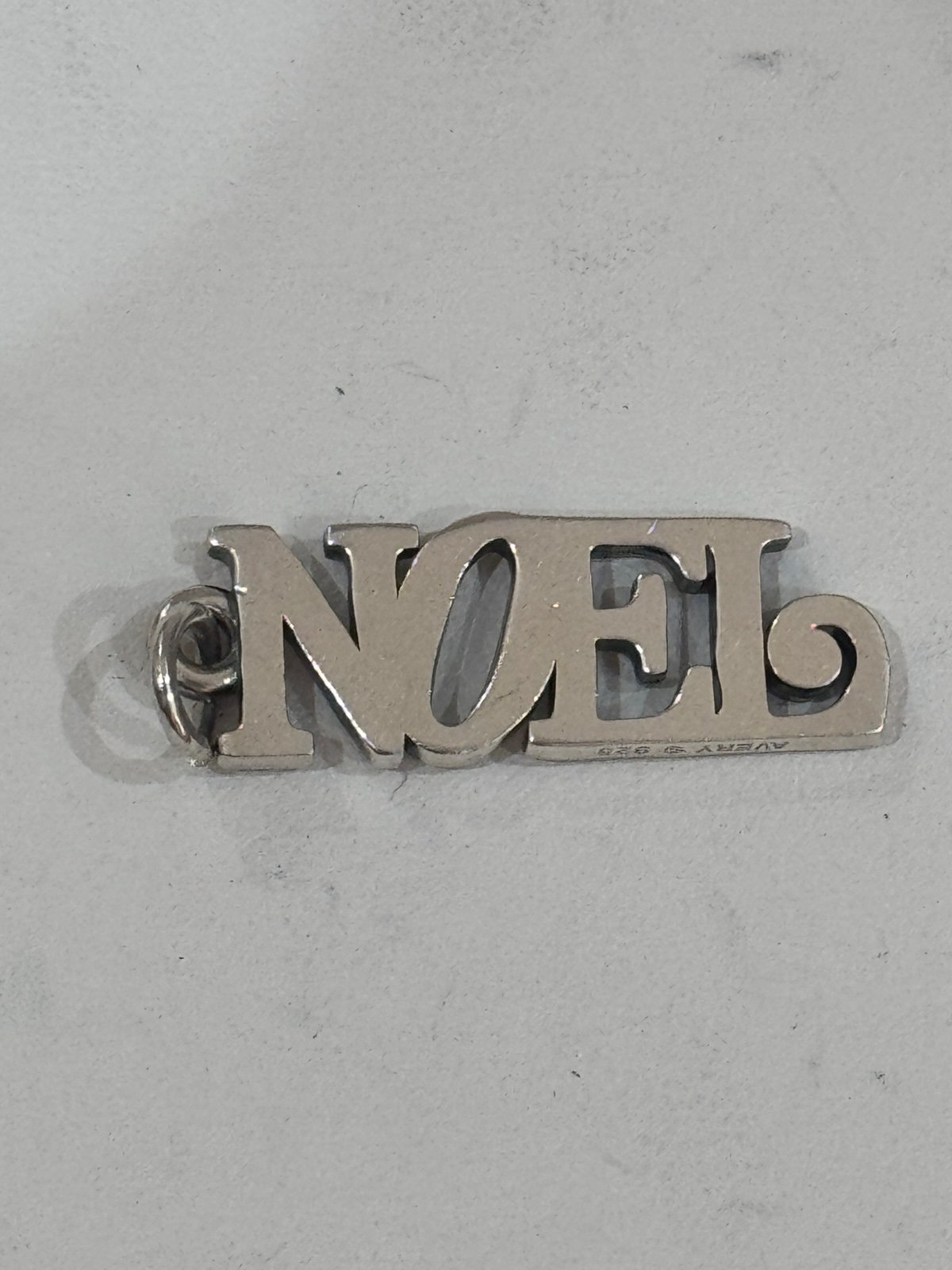 James Avery Retired Silver NOEL Block Letters Charm