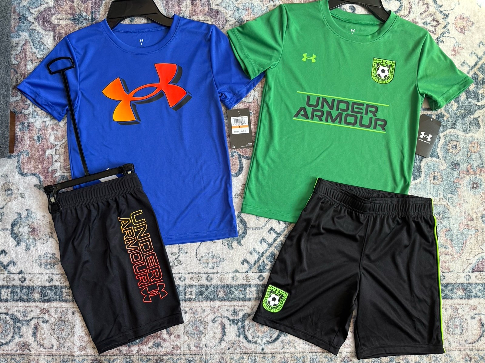Under Armour boys size 7 matching sets new