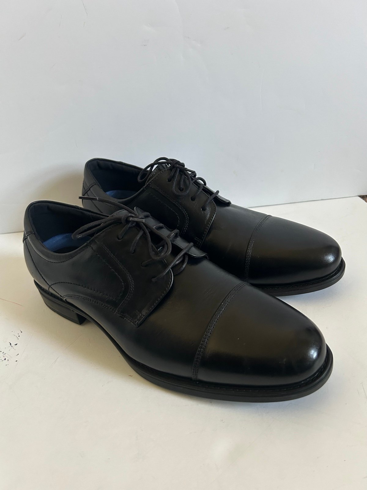 Florsheim Finance cap toe oxford men dress shoes lace up Size:10.5