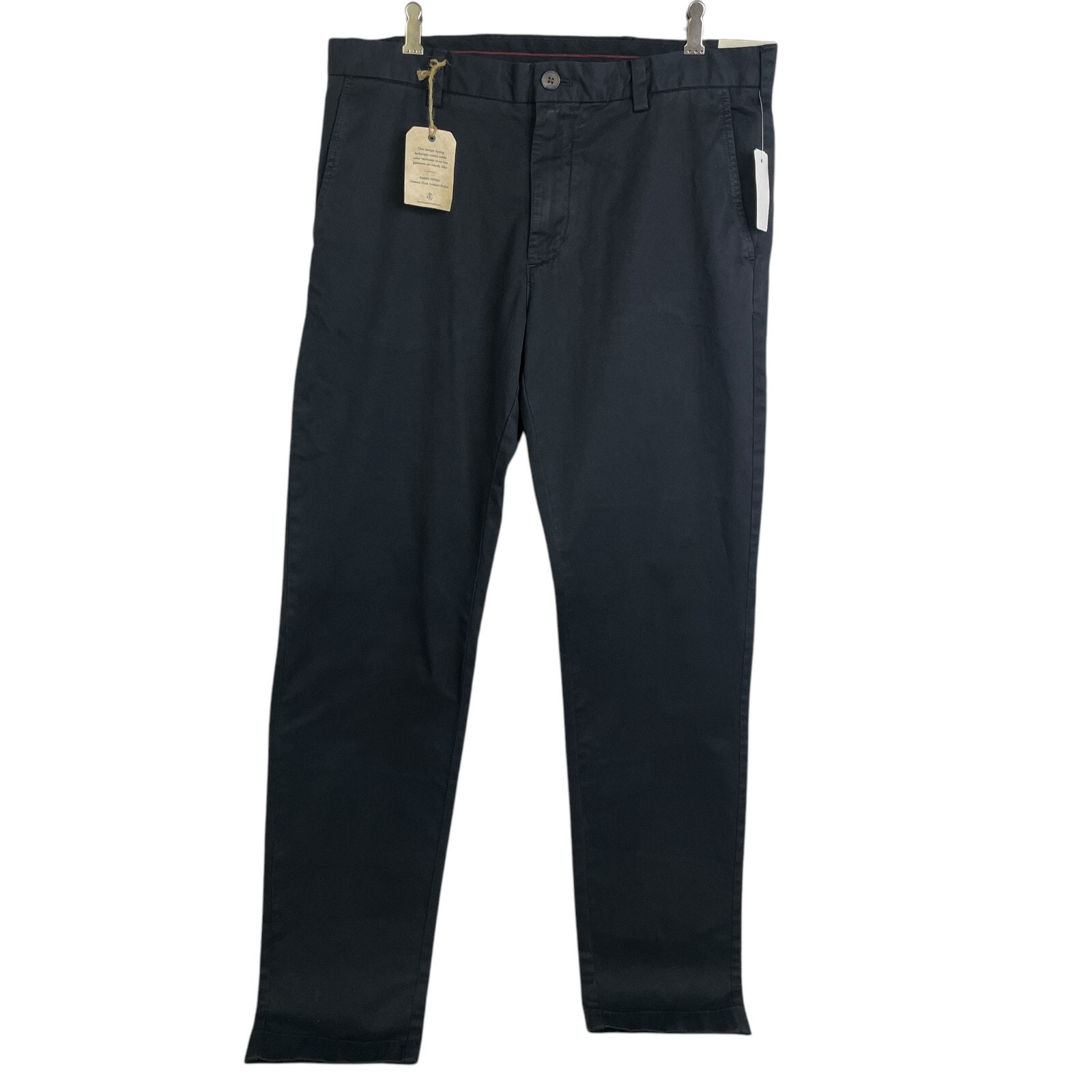 Brooks Brothers Pants Mens 34x32 Black Straight Leg Red Fleece Casual Golf Chino