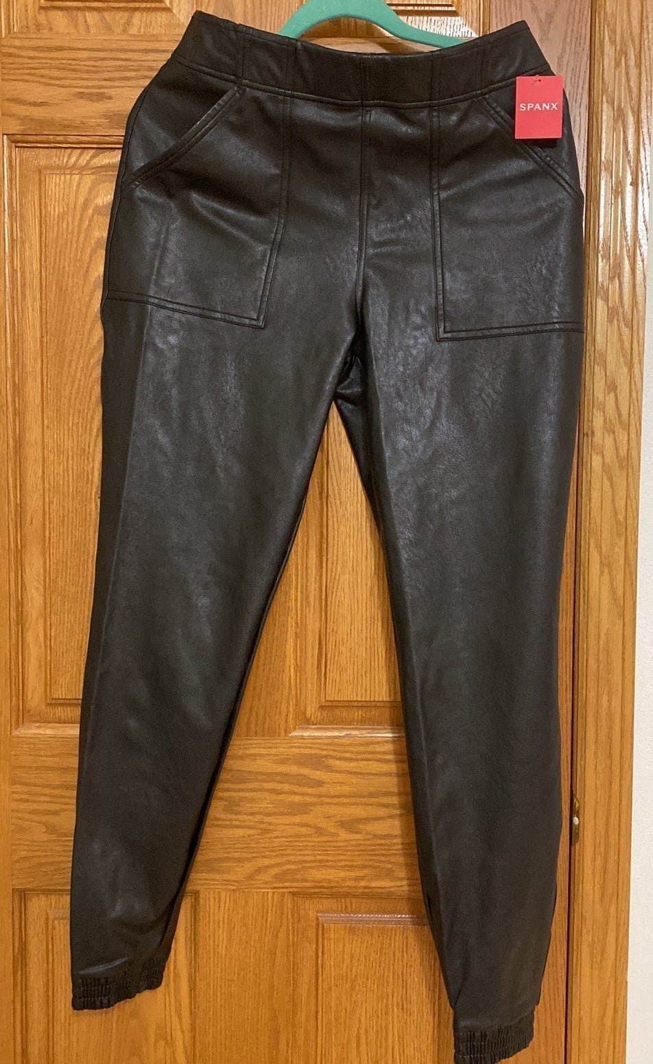 SPANX Leather Like Joggers L