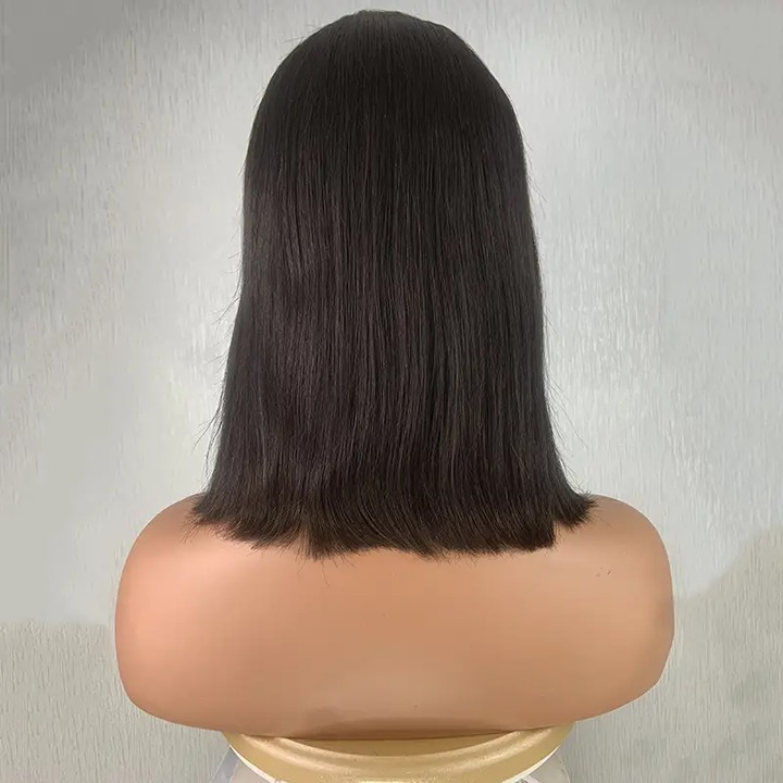 150% Density 13X4 Lace Front Wigs Short Bob Human Hair Wigs Pre Plucked