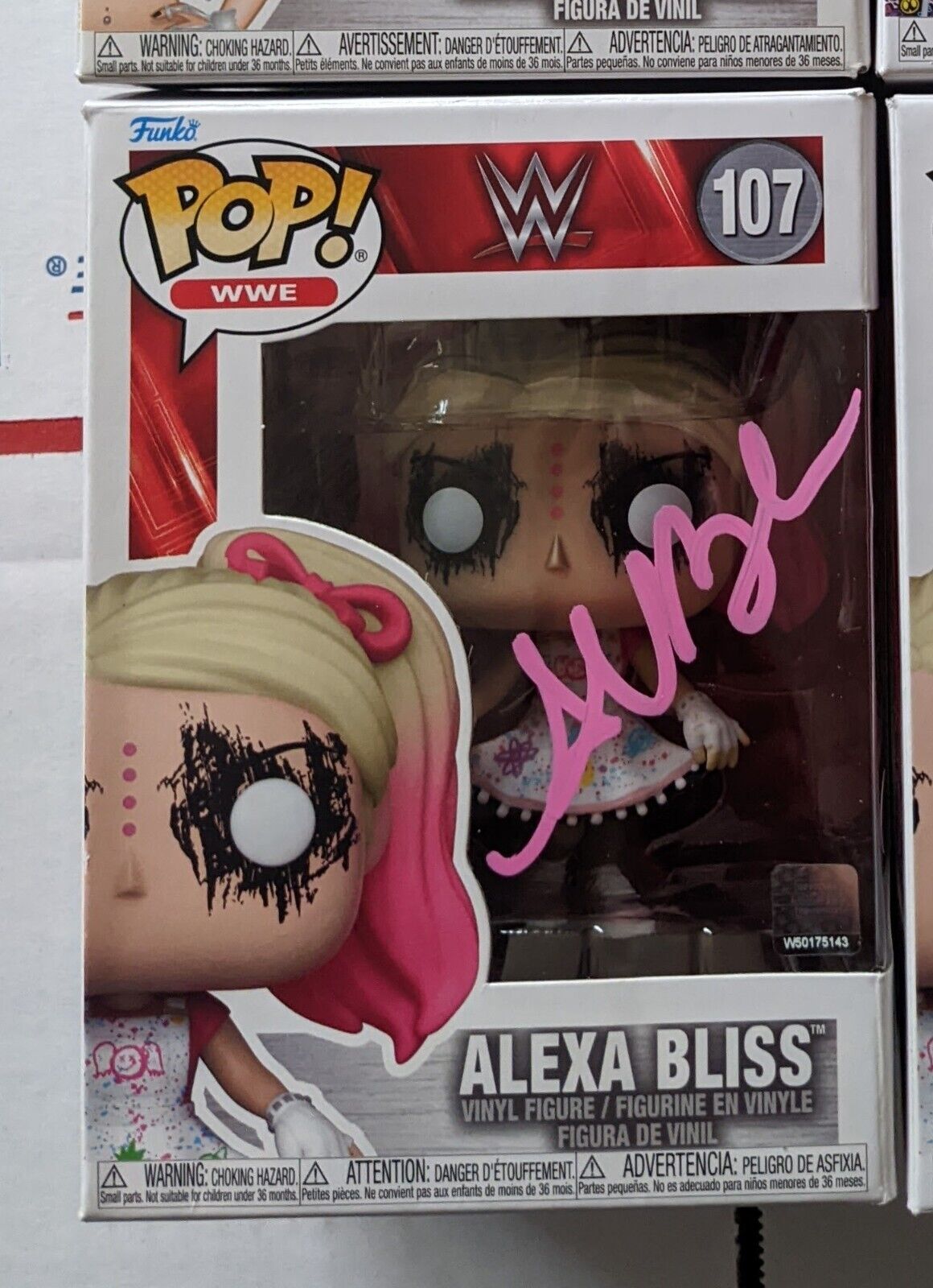 ALEXA BLISS *SIGNED* Funko Pop #107 JSA COA WWE AEW Autograph Authentic