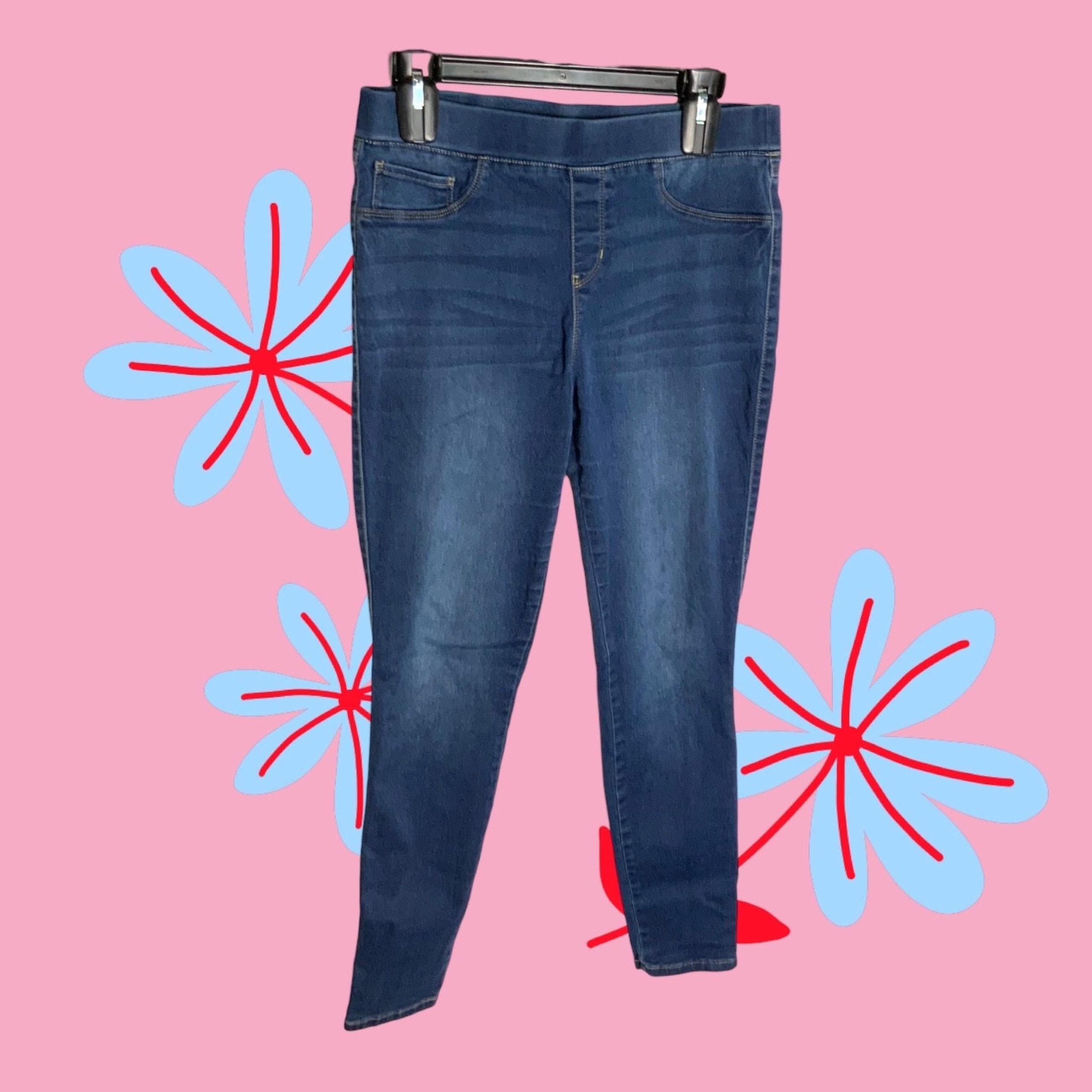 Natural Reflections Pull-On Elastic Band Blue Jeans Wm Medium