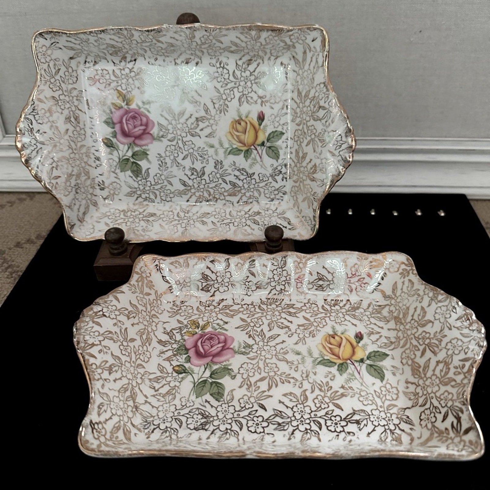 Royal Tudor Ware Barker Bros dessert Tray - set of 2