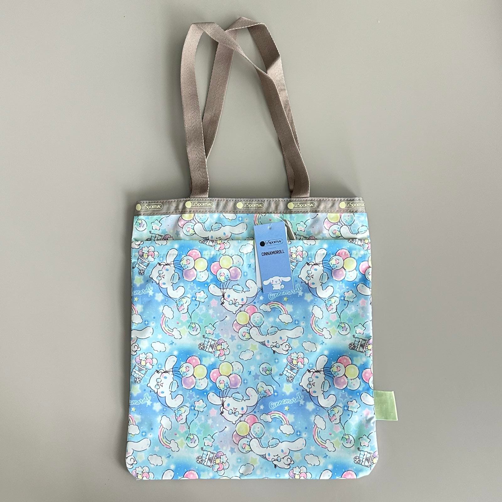 ■LeSportsac■LARGE EMERALD TOTE フリル Large Emerald Tote - New York Icons Navy print – LeSportsac