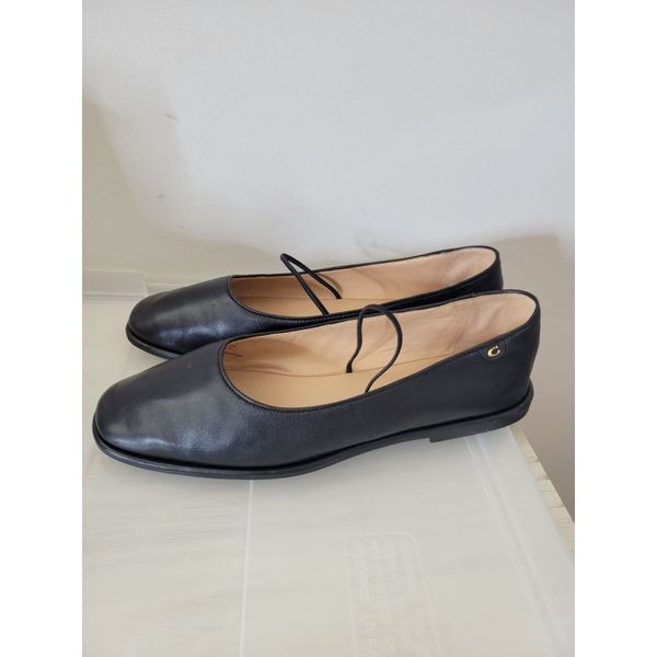 Coach Emilia Mary Jane Black leather 8.5 150