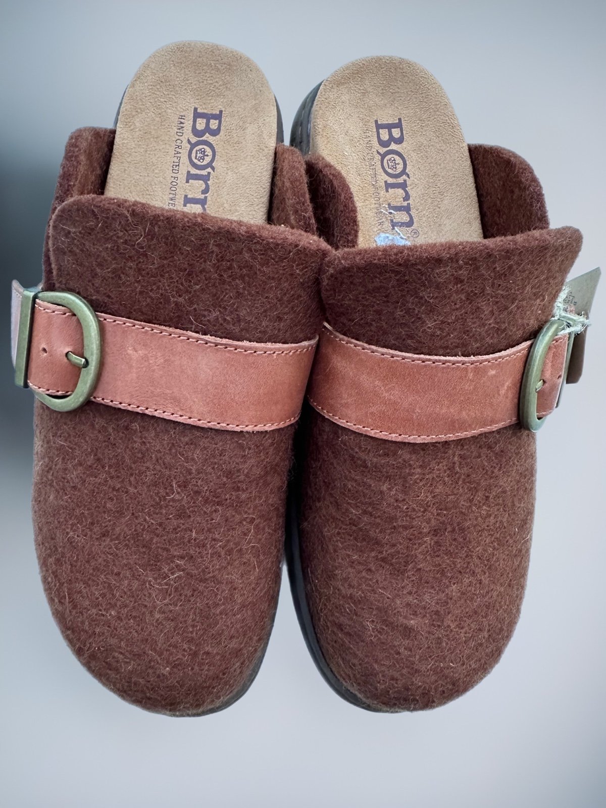 NWOT BORN Lia Wool Comfort Clogs/ Comfort Mules. Retail 90