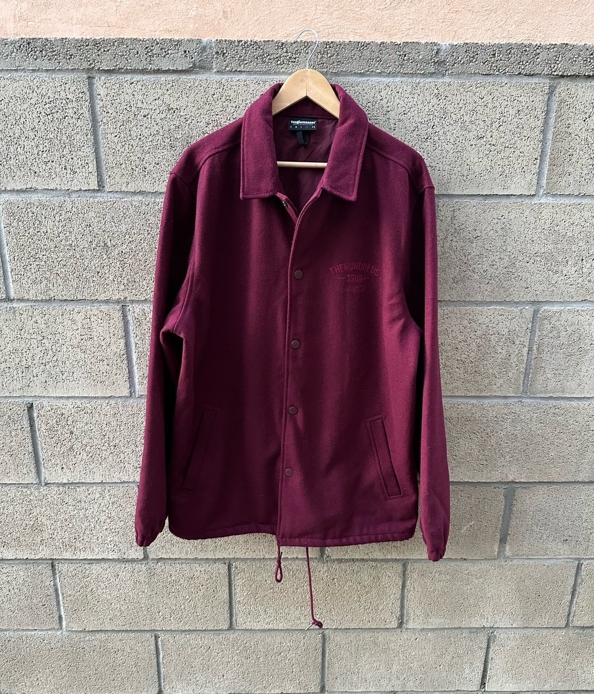 The Hundreds Burgundy Wool Blend Foreigner Jacket Men's Size XL