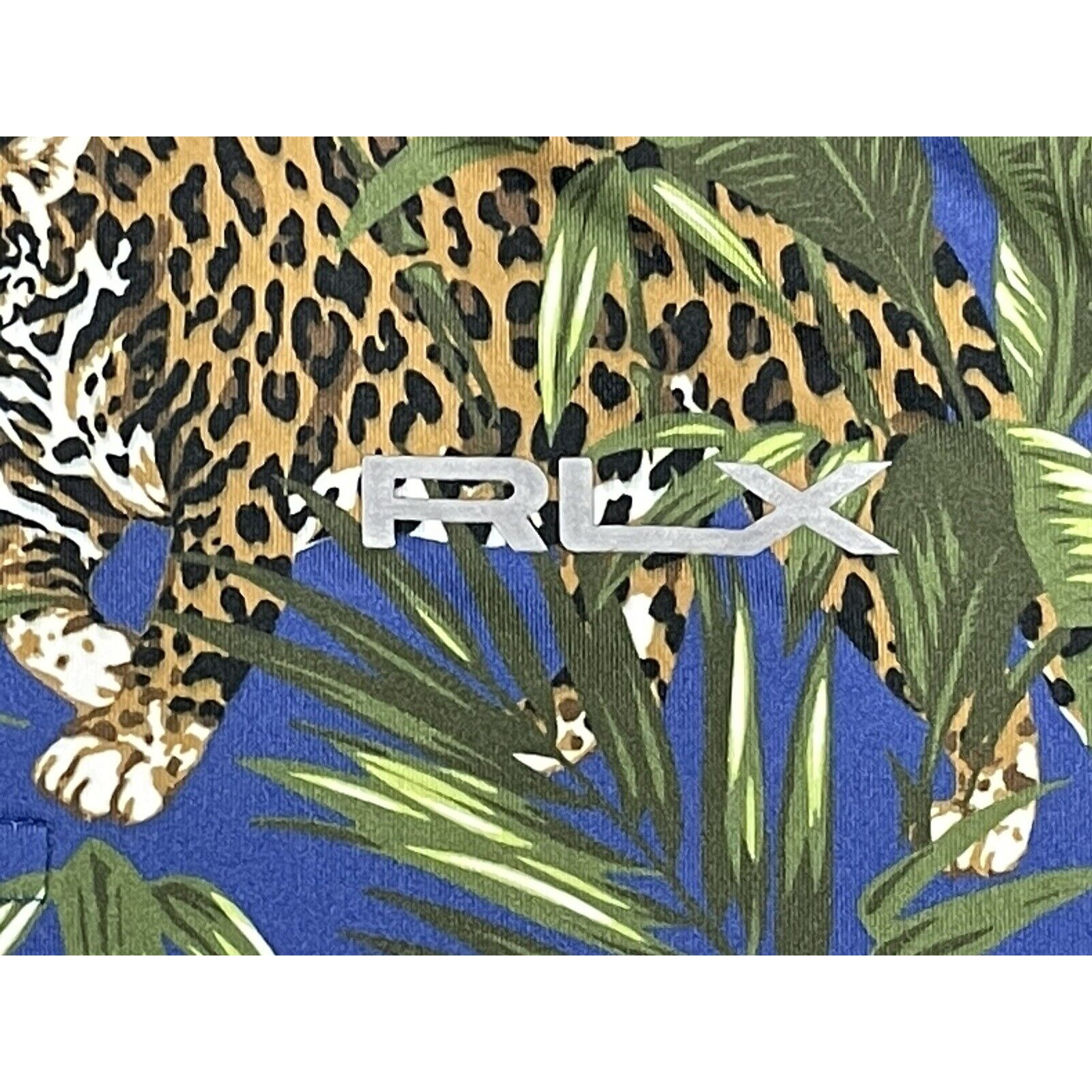 Ralph Lauren RLX Polo Shirt Mens S Wicking Golf Floral Hawaiian Leopard