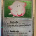 Chansey Ex Holographic Pokemon Card Fermi Bubbles Grading F+