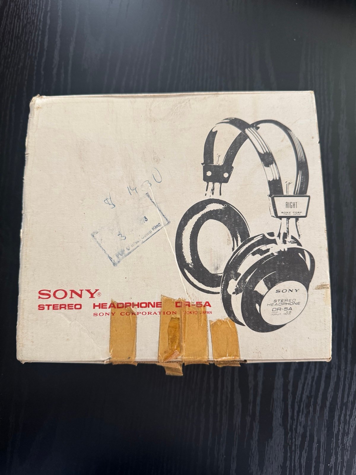 Vintage Retro Sony DR- 5A Stereo Headphones