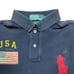 90s Ralph Lauren Big Pony Polo Shirt USA Navy M Size