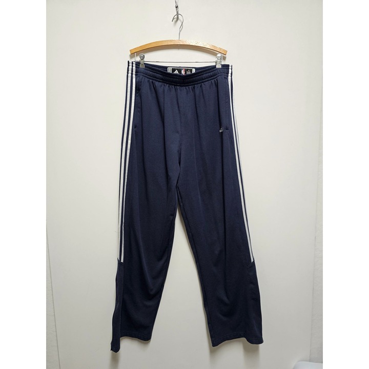 Men's Adidas Sweatpants Joggers 3 Stripes Large Blue White Size 2XL Clima Cool