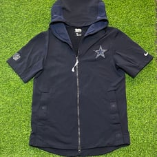 Nike Dallas Cowboys NFL on field Short Sleeve light weight Hoodie Men's L
