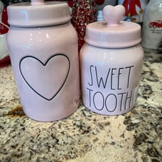 Rae Dunn new Release Valentines Canisters