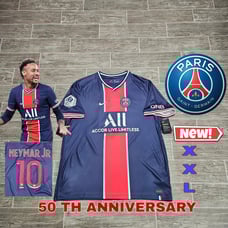 Nike PSG Neymar Jr #10 20/21 50th anniversary jersey new rare XXL
