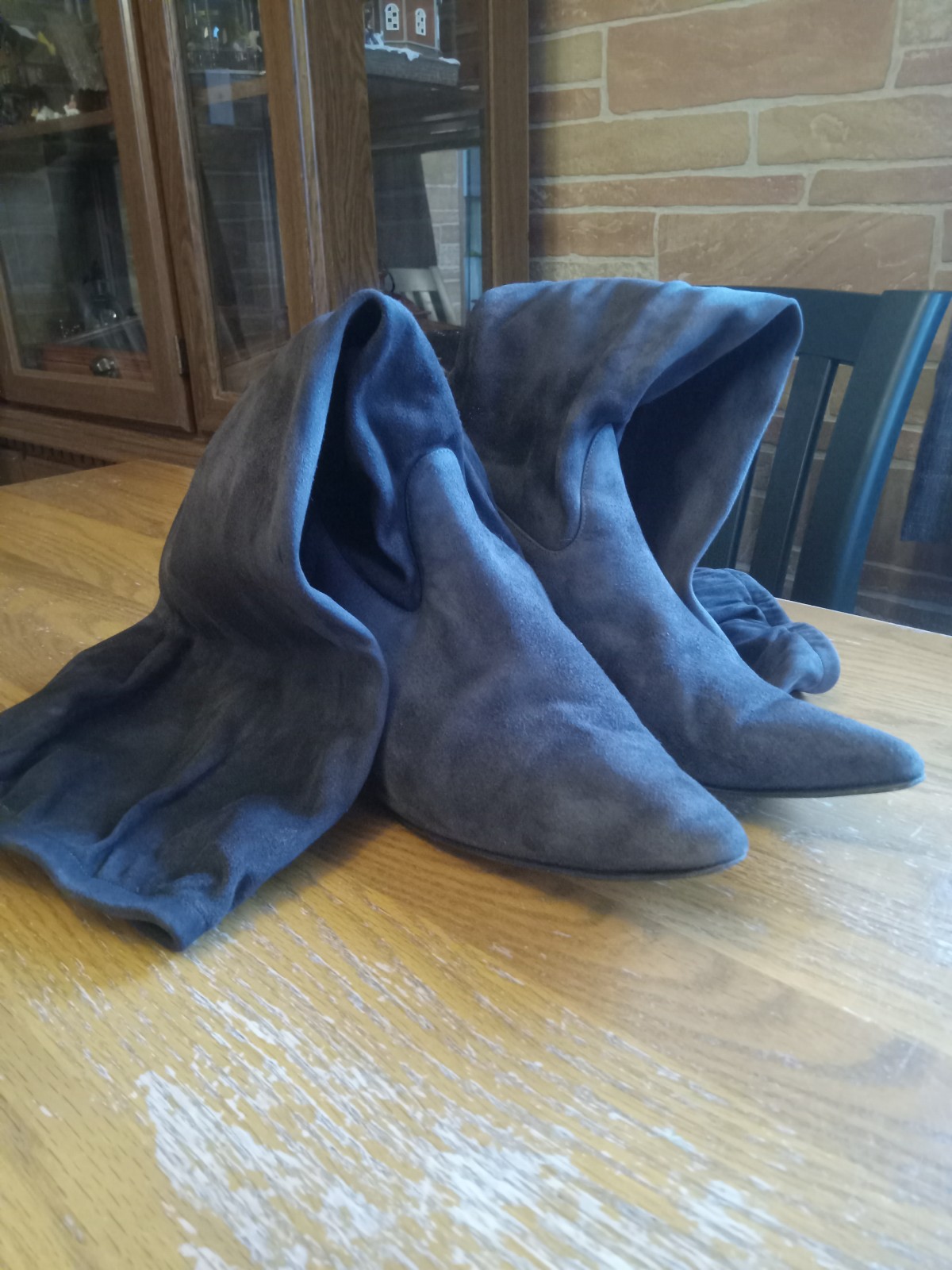 Manolo Blahnik Brown Suede Boots