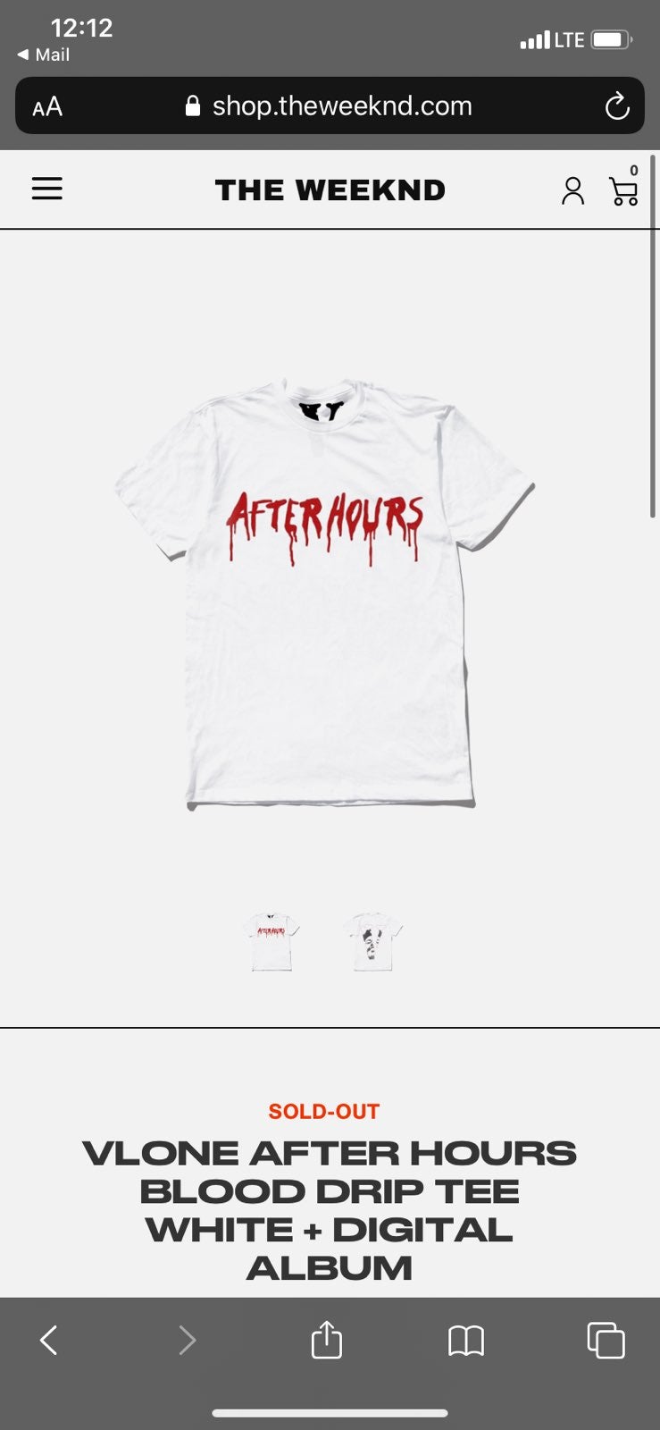 VLONE After Hours Blood Drip T